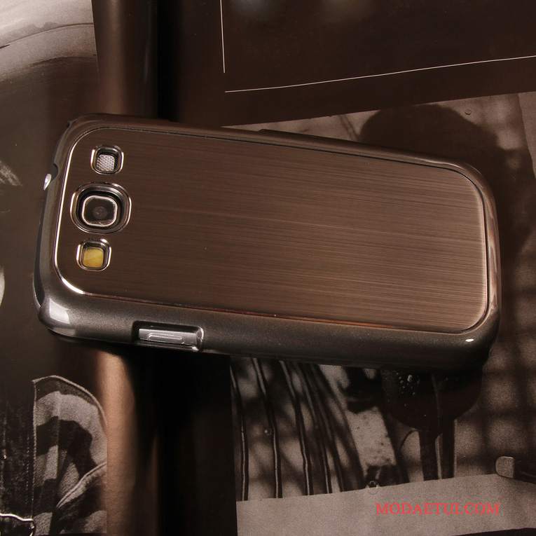 Futerał Samsung Galaxy S3 Metal Niebieskina Telefon, Etui Samsung Galaxy S3 Ochraniacz Tendencja