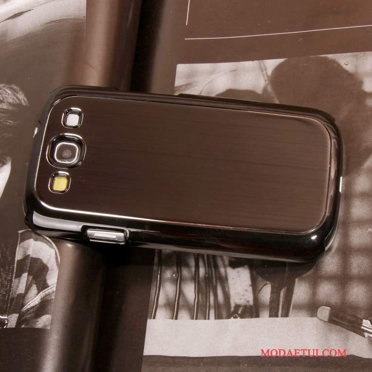 Futerał Samsung Galaxy S3 Metal Niebieskina Telefon, Etui Samsung Galaxy S3 Ochraniacz Tendencja