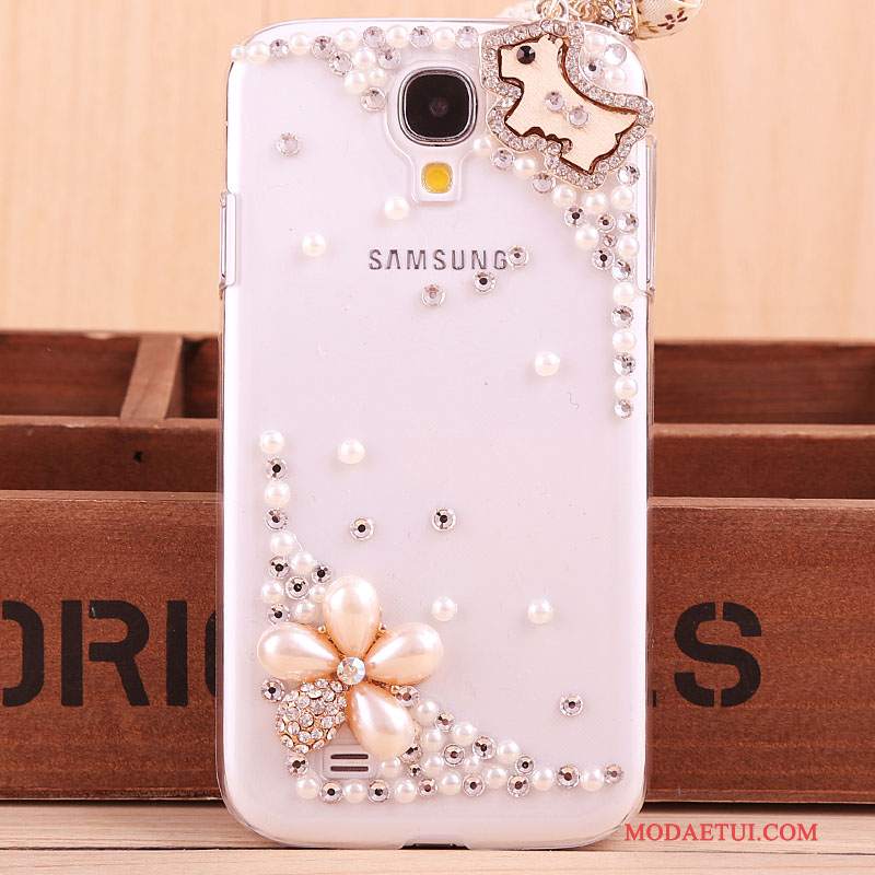 Futerał Samsung Galaxy S4 Rhinestone Nowy Złoto, Etui Samsung Galaxy S4 Ochraniacz Tendencjana Telefon