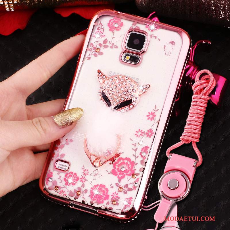 Futerał Samsung Galaxy S4 Rhinestone Różowena Telefon, Etui Samsung Galaxy S4 Ochraniacz