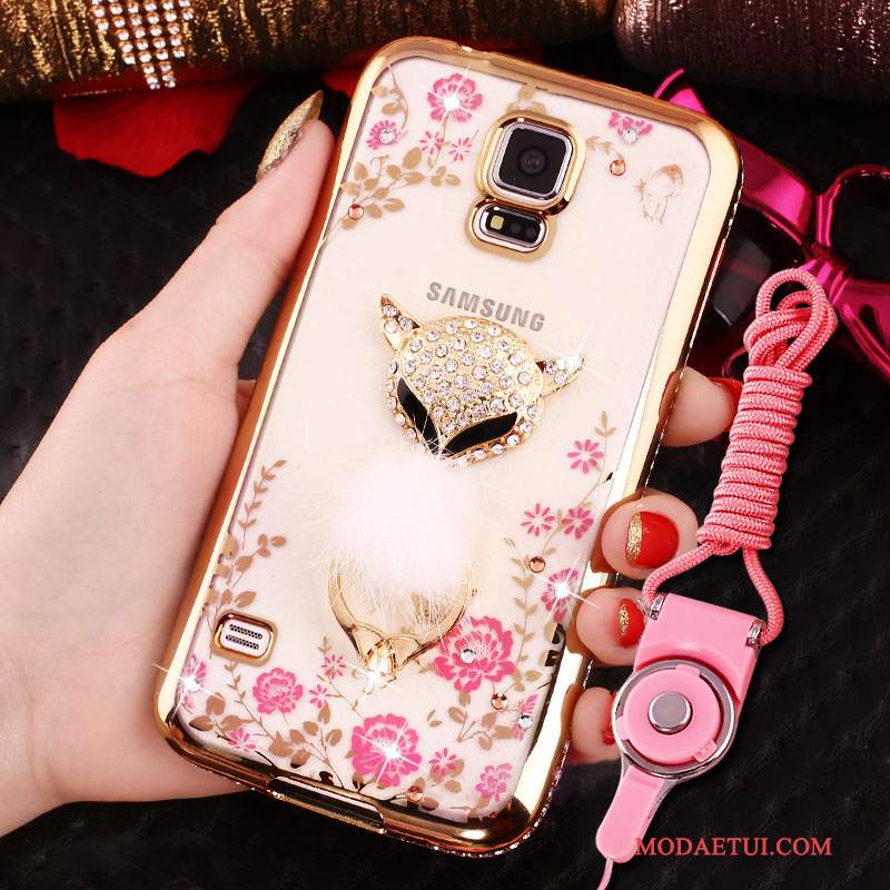 Futerał Samsung Galaxy S4 Rhinestone Różowena Telefon, Etui Samsung Galaxy S4 Ochraniacz