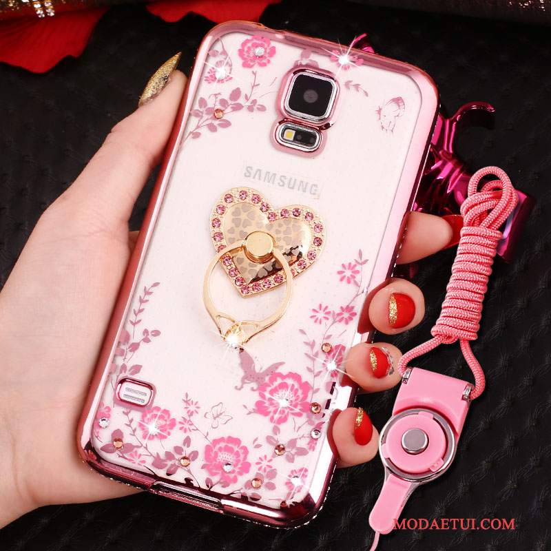 Futerał Samsung Galaxy S4 Rhinestone Różowena Telefon, Etui Samsung Galaxy S4 Ochraniacz