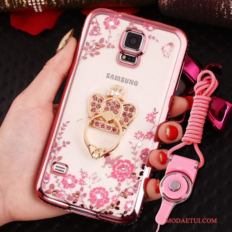 Futerał Samsung Galaxy S4 Rhinestone Różowena Telefon, Etui Samsung Galaxy S4 Ochraniacz