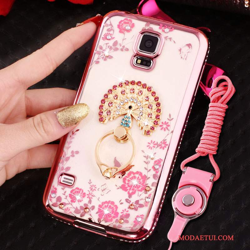 Futerał Samsung Galaxy S4 Rhinestone Różowena Telefon, Etui Samsung Galaxy S4 Ochraniacz