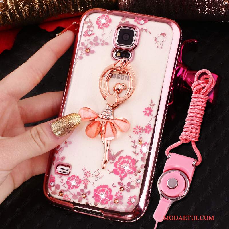 Futerał Samsung Galaxy S4 Rhinestone Różowena Telefon, Etui Samsung Galaxy S4 Ochraniacz