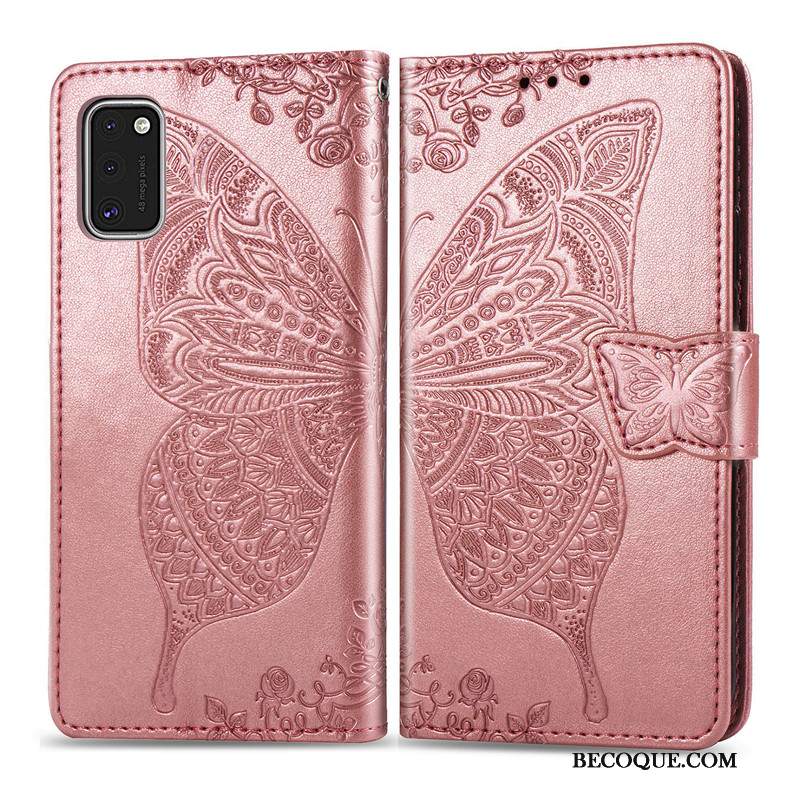 Futerał Samsung Galaxy S41 Skóra Kwiaty Motyl, Etui Samsung Galaxy S41 Pokrowce Czarny Relief