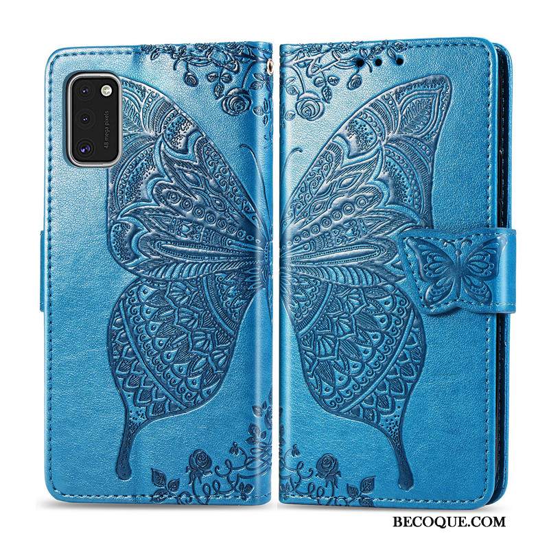 Futerał Samsung Galaxy S41 Skóra Kwiaty Motyl, Etui Samsung Galaxy S41 Pokrowce Czarny Relief