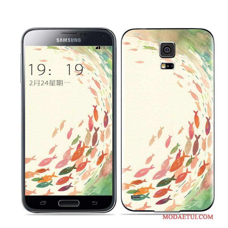 Futerał Samsung Galaxy S5 Niebieskina Telefon, Etui Samsung Galaxy S5 Tylna Pokrywa