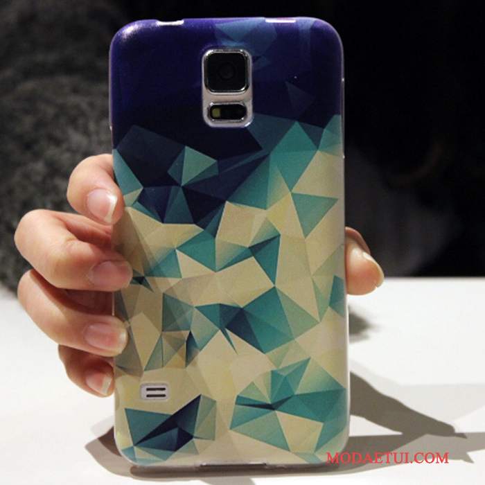 Futerał Samsung Galaxy S5 Ochraniacz Anti-fall Jasny Niebieski, Etui Samsung Galaxy S5 Miękki Na Telefon