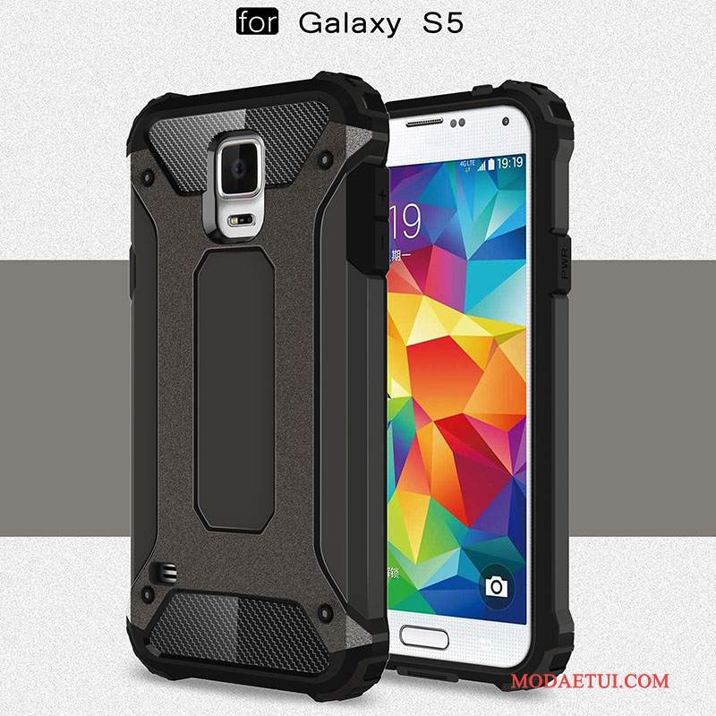 Futerał Samsung Galaxy S5 Torby Tendencja Tylna Pokrywa, Etui Samsung Galaxy S5 Ochraniacz Na Telefon Srebro