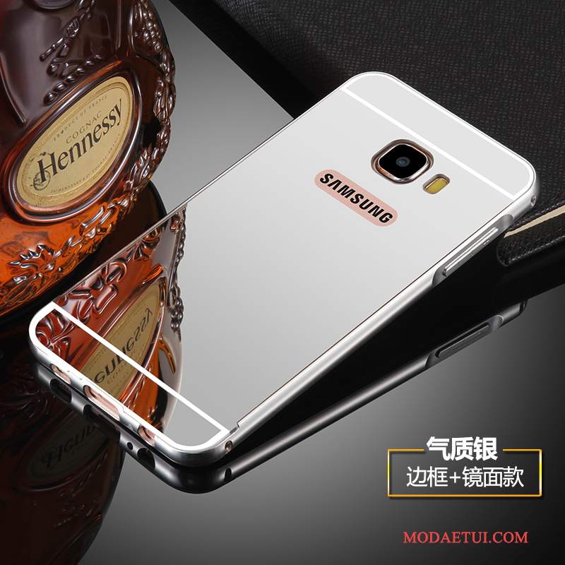 Futerał Samsung Galaxy S6 Edge Metal Trudno Srebro, Etui Samsung Galaxy S6 Edge Ochraniacz Granica Anti-fall