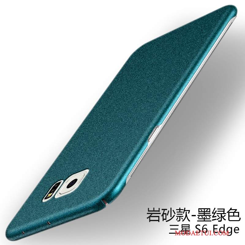 Futerał Samsung Galaxy S6 Edge Ochraniacz Tendencja Czarny, Etui Samsung Galaxy S6 Edge Anti-fall Nubuku