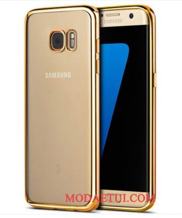 Futerał Samsung Galaxy S6 Edge + Silikonowe Różowena Telefon, Etui Samsung Galaxy S6 Edge + Miękki