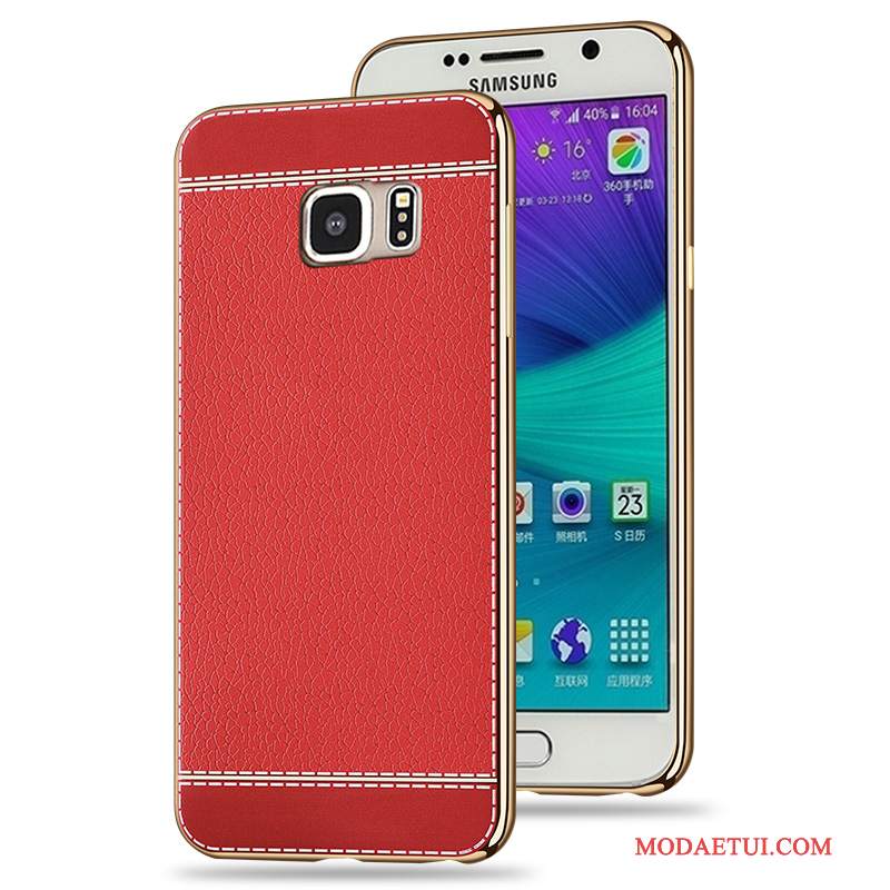 Futerał Samsung Galaxy S6 Ochraniacz Anti-fallna Telefon, Etui Samsung Galaxy S6 Miękki Czerwony Poszycie