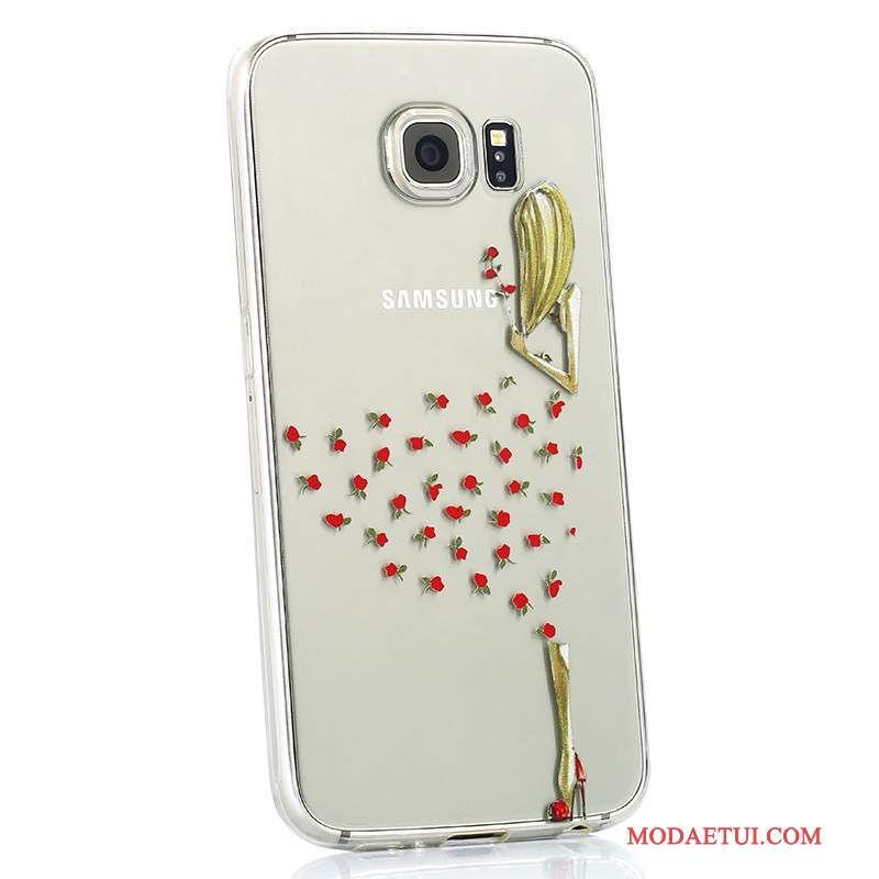 Futerał Samsung Galaxy S6 Ochraniacz Piękny Osobowość, Etui Samsung Galaxy S6 Kreskówka Na Telefon Przezroczysty