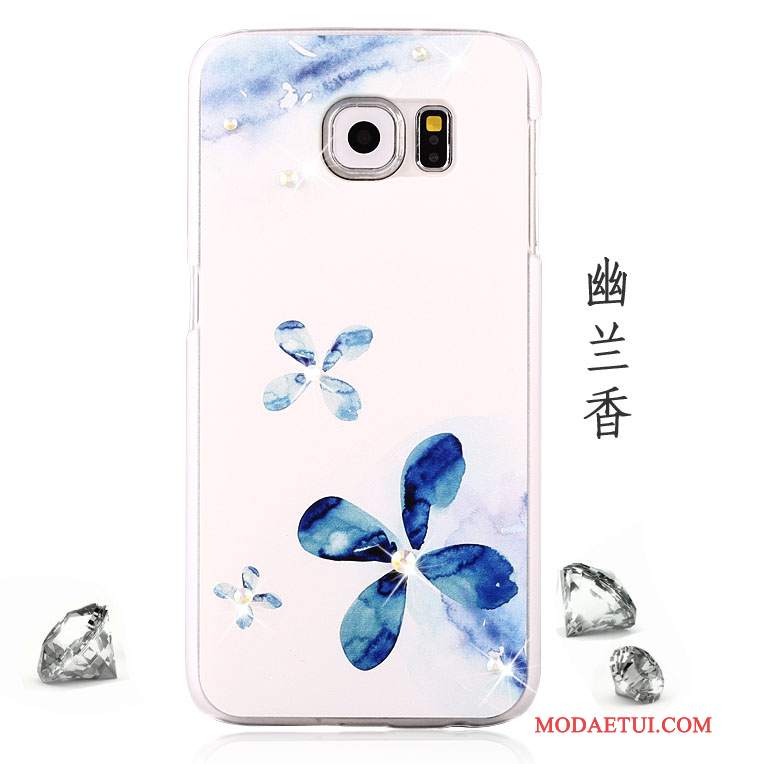 Futerał Samsung Galaxy S6 Rhinestone Tendencja Anti-fall, Etui Samsung Galaxy S6 Kolor Purpurowyna Telefon