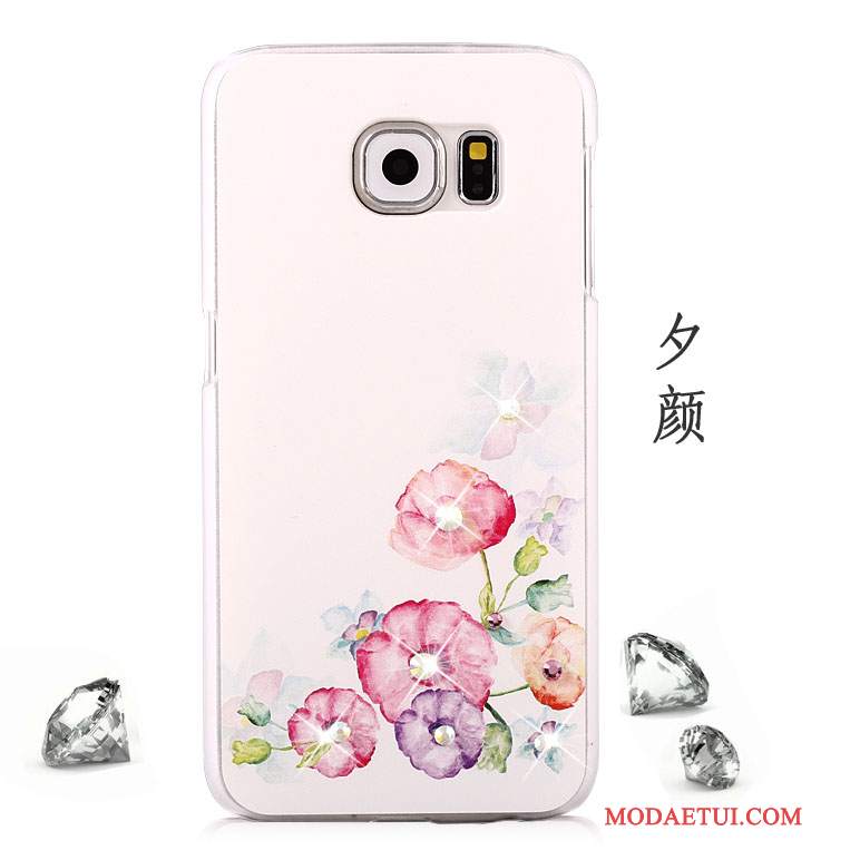 Futerał Samsung Galaxy S6 Rhinestone Tendencja Anti-fall, Etui Samsung Galaxy S6 Kolor Purpurowyna Telefon