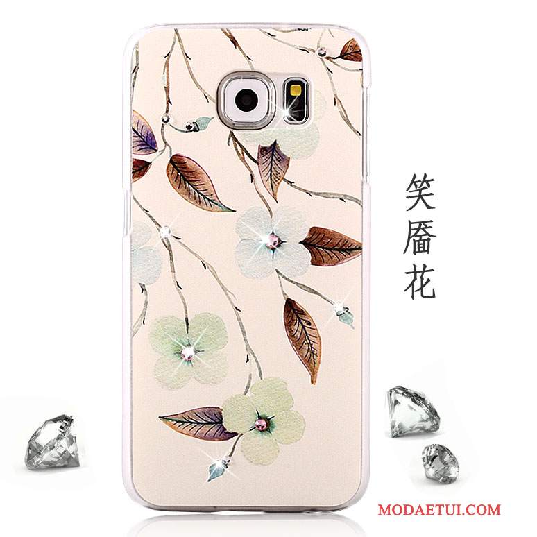 Futerał Samsung Galaxy S6 Rhinestone Tendencja Anti-fall, Etui Samsung Galaxy S6 Kolor Purpurowyna Telefon