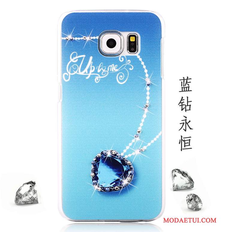 Futerał Samsung Galaxy S6 Rhinestone Tendencja Anti-fall, Etui Samsung Galaxy S6 Kolor Purpurowyna Telefon