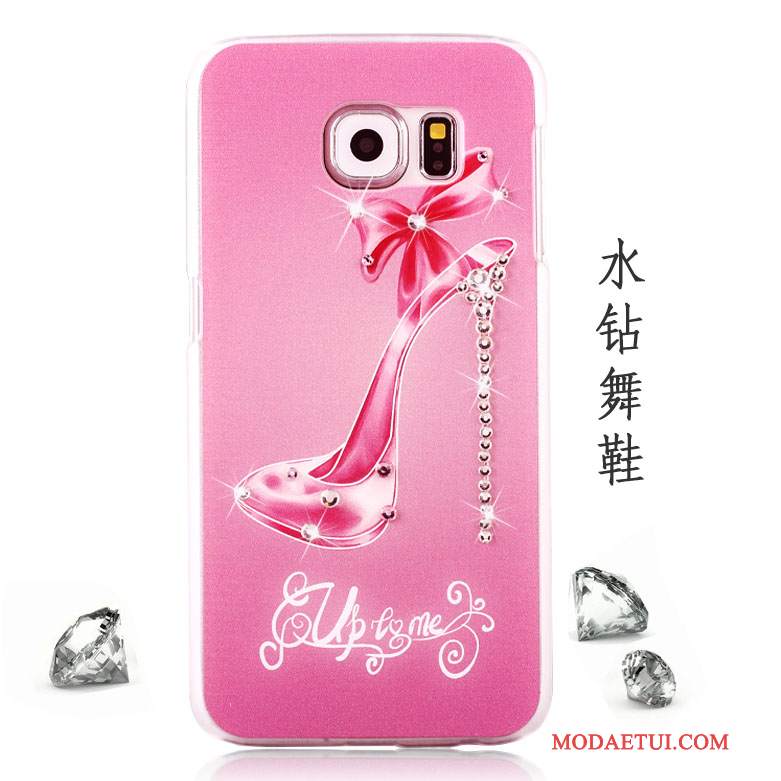 Futerał Samsung Galaxy S6 Rhinestone Tendencja Anti-fall, Etui Samsung Galaxy S6 Kolor Purpurowyna Telefon