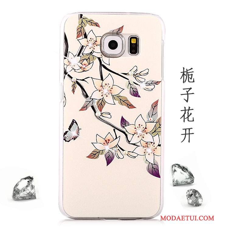 Futerał Samsung Galaxy S6 Rhinestone Tendencja Anti-fall, Etui Samsung Galaxy S6 Kolor Purpurowyna Telefon