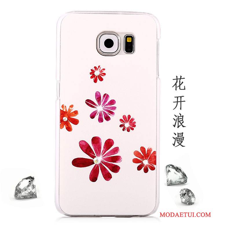 Futerał Samsung Galaxy S6 Rhinestone Tendencja Anti-fall, Etui Samsung Galaxy S6 Kolor Purpurowyna Telefon