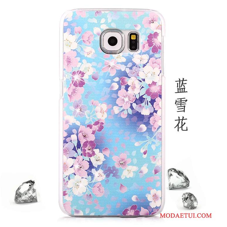 Futerał Samsung Galaxy S6 Rhinestone Tendencja Anti-fall, Etui Samsung Galaxy S6 Kolor Purpurowyna Telefon