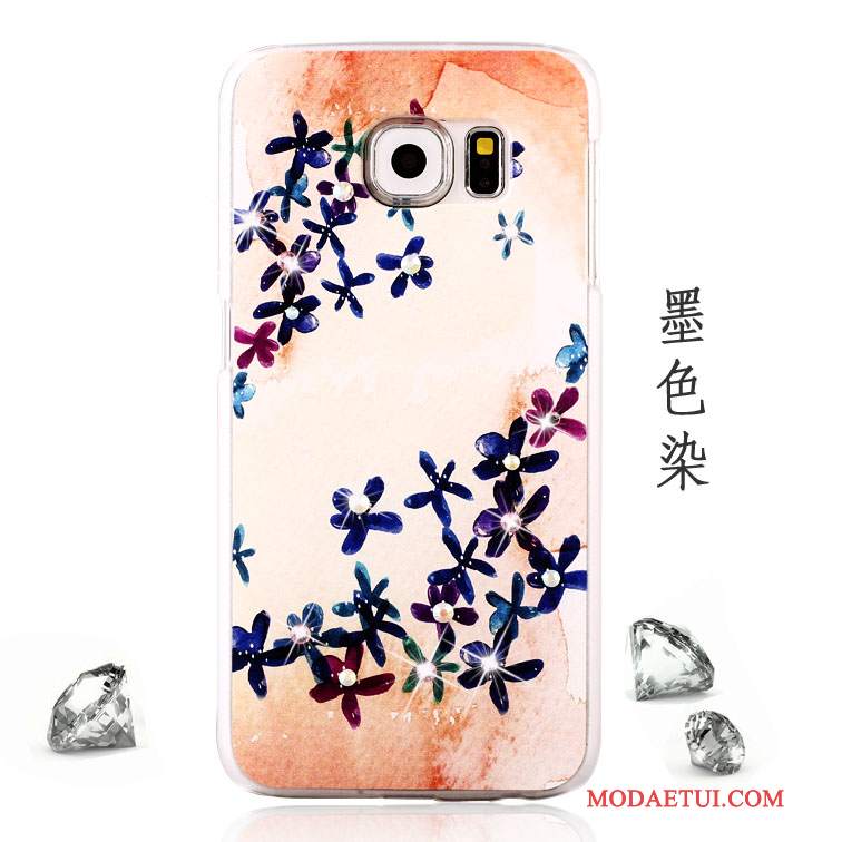 Futerał Samsung Galaxy S6 Rhinestone Tendencja Anti-fall, Etui Samsung Galaxy S6 Kolor Purpurowyna Telefon