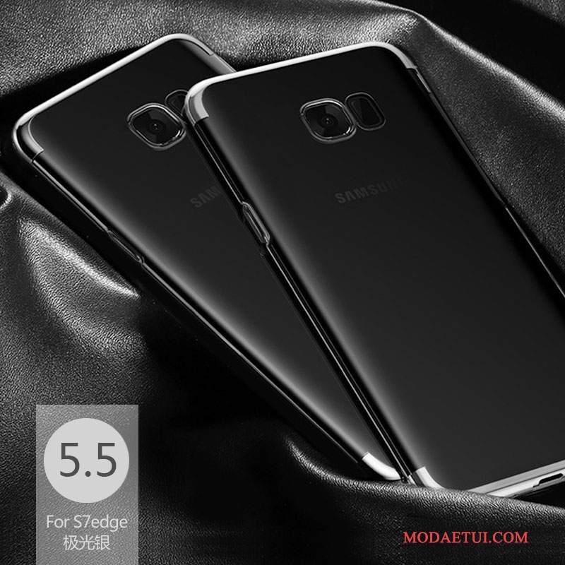 Futerał Samsung Galaxy S7 Edge Miękki Przezroczysty Cienka, Etui Samsung Galaxy S7 Edge Silikonowe Na Telefon Niebieski