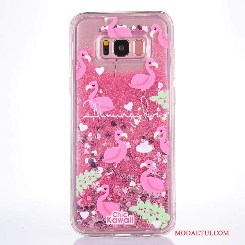 Futerał Samsung Galaxy S7 Edge Miękki Quicksandna Telefon, Etui Samsung Galaxy S7 Edge Kreatywne Liquid Różowe