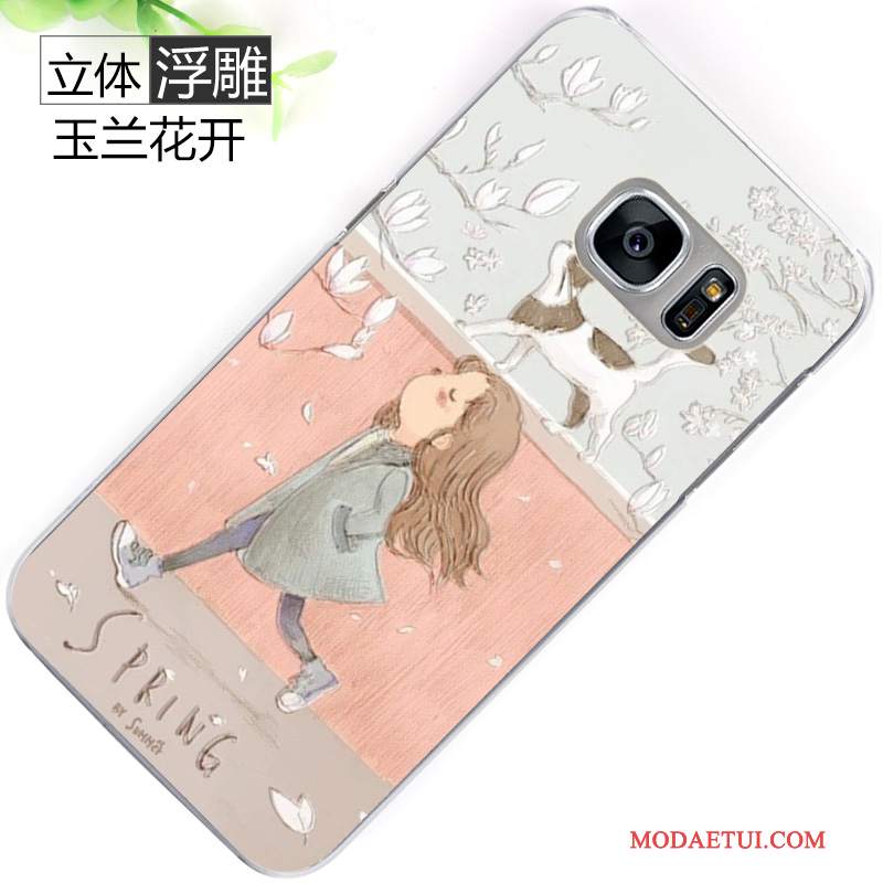 Futerał Samsung Galaxy S7 Edge Relief Trudno Czarny, Etui Samsung Galaxy S7 Edge Kreatywne Niebieski Anti-fall