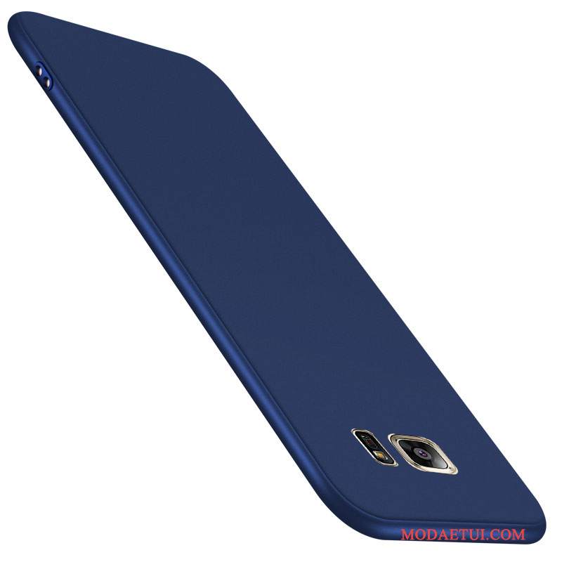Futerał Samsung Galaxy S7 Edge Silikonowe Ciemno Niebieskina Telefon, Etui Samsung Galaxy S7 Edge Torby Lekki I Cienki Anti-fall