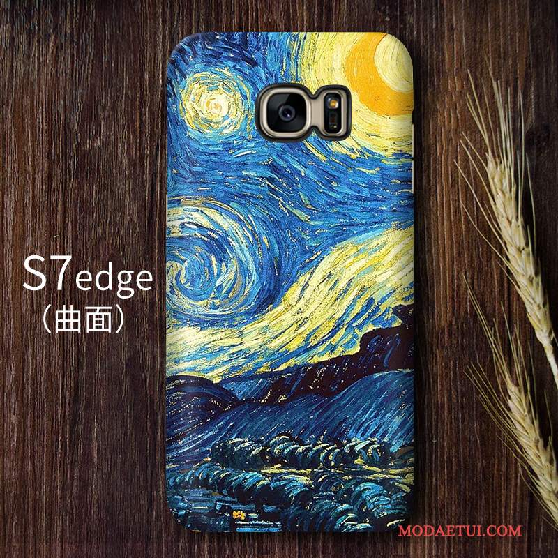 Futerał Samsung Galaxy S7 Edge Vintage Gwiaździsty Wysoki, Etui Samsung Galaxy S7 Edge Ochraniacz Sztuka Trudno