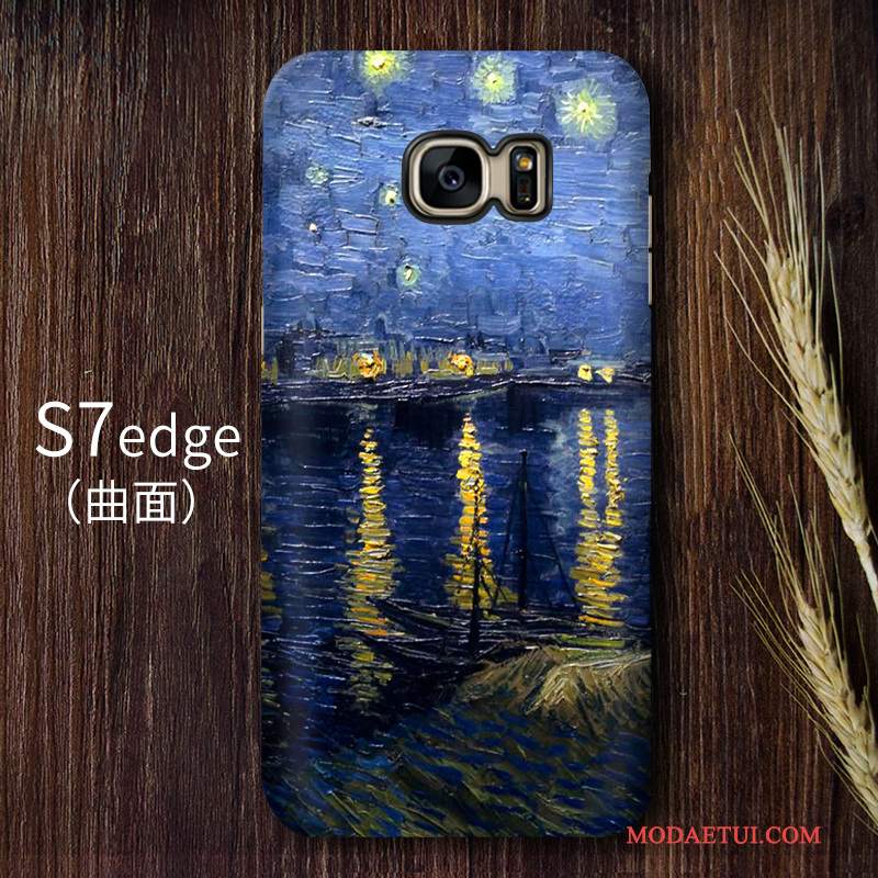 Futerał Samsung Galaxy S7 Edge Vintage Gwiaździsty Wysoki, Etui Samsung Galaxy S7 Edge Ochraniacz Sztuka Trudno