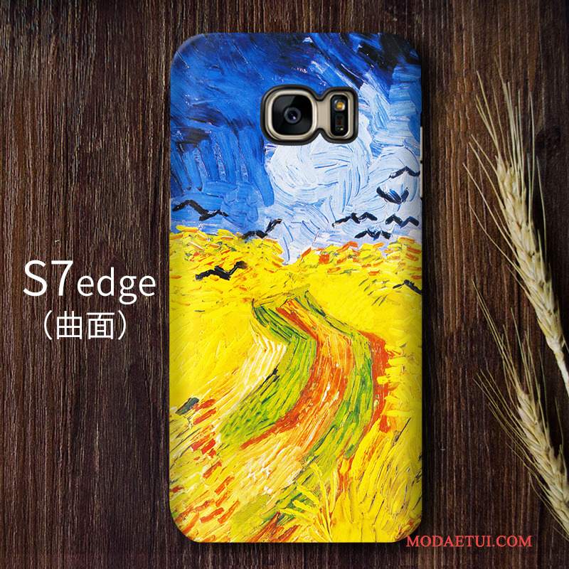 Futerał Samsung Galaxy S7 Edge Vintage Gwiaździsty Wysoki, Etui Samsung Galaxy S7 Edge Ochraniacz Sztuka Trudno