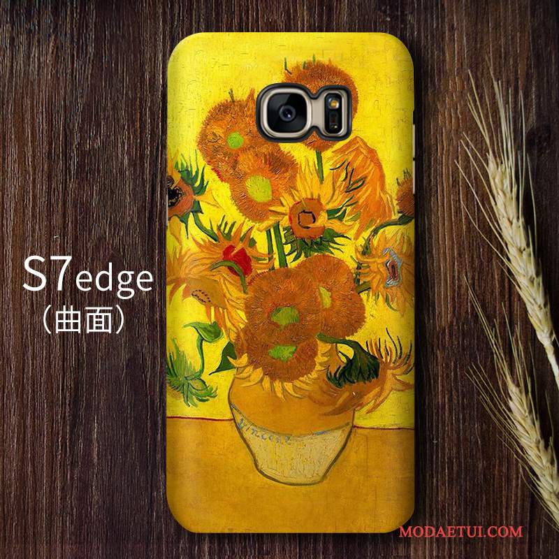 Futerał Samsung Galaxy S7 Edge Vintage Gwiaździsty Wysoki, Etui Samsung Galaxy S7 Edge Ochraniacz Sztuka Trudno