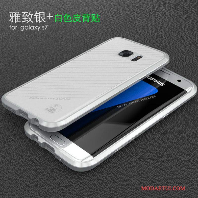 Futerał Samsung Galaxy S7 Metal Na Telefon Granica, Etui Samsung Galaxy S7 Ochraniacz Cienkie Anti-fall