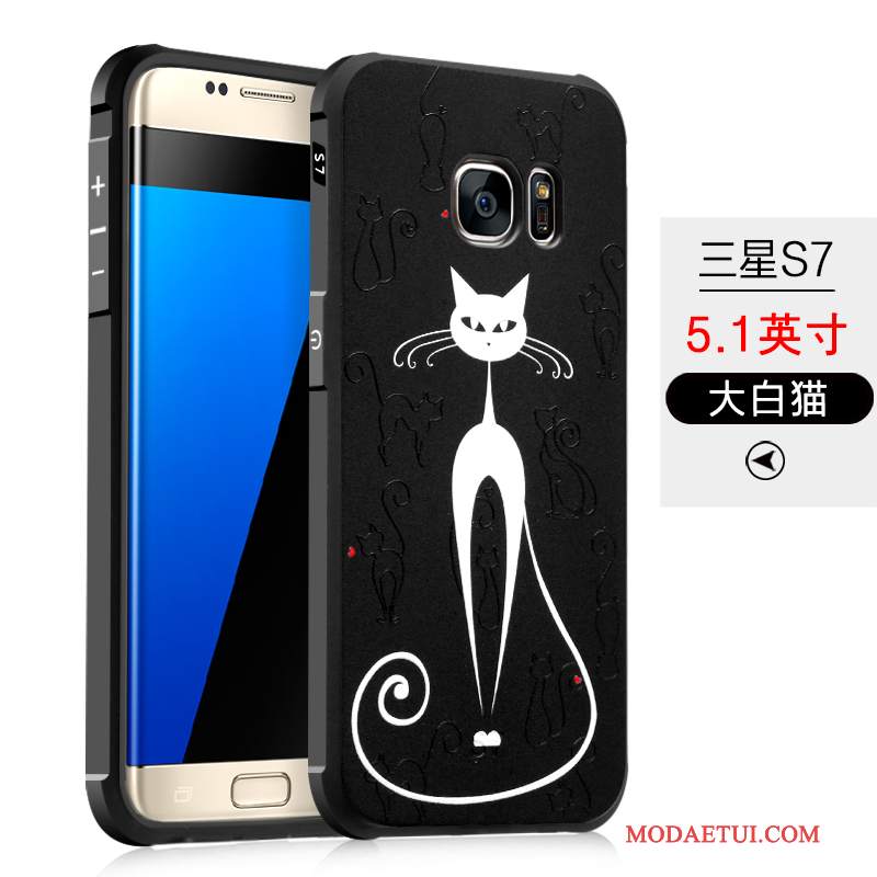 Futerał Samsung Galaxy S7 Ochraniacz Anti-fallna Telefon, Etui Samsung Galaxy S7 Miękki Czarny