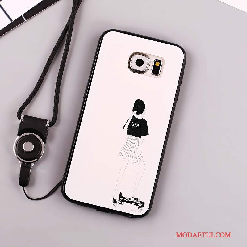 Futerał Samsung Galaxy S7 Ochraniacz Na Telefon Wiszące Ozdoby, Etui Samsung Galaxy S7 Miękki Czerwony Anti-fall