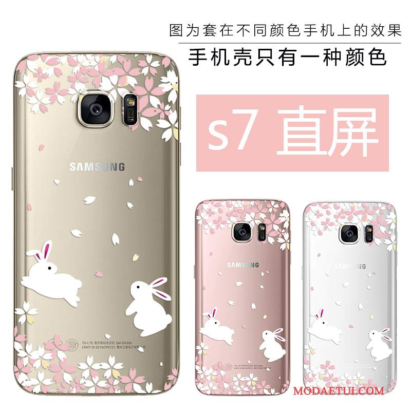 Futerał Samsung Galaxy S7 Ochraniacz Różowe Piękno, Etui Samsung Galaxy S7 Miękki Złoto Anti-fall