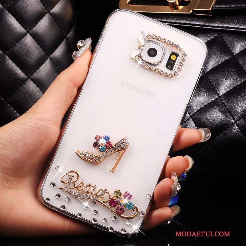 Futerał Samsung Galaxy S7 Rhinestone Cienkie Anti-fall, Etui Samsung Galaxy S7 Ochraniacz Złoto Przezroczysty