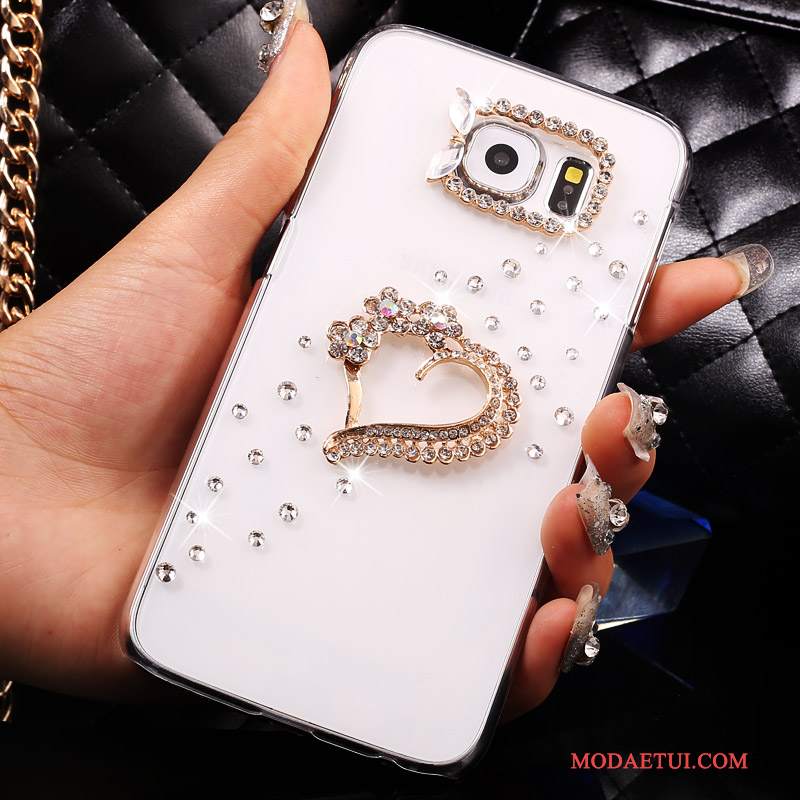 Futerał Samsung Galaxy S7 Rhinestone Cienkie Anti-fall, Etui Samsung Galaxy S7 Ochraniacz Złoto Przezroczysty