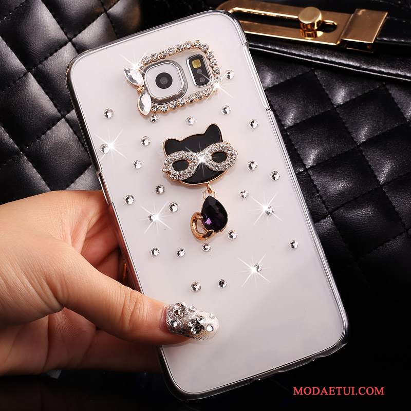 Futerał Samsung Galaxy S7 Rhinestone Cienkie Anti-fall, Etui Samsung Galaxy S7 Ochraniacz Złoto Przezroczysty