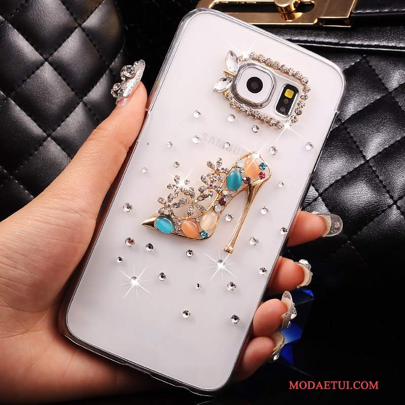 Futerał Samsung Galaxy S7 Rhinestone Cienkie Anti-fall, Etui Samsung Galaxy S7 Ochraniacz Złoto Przezroczysty