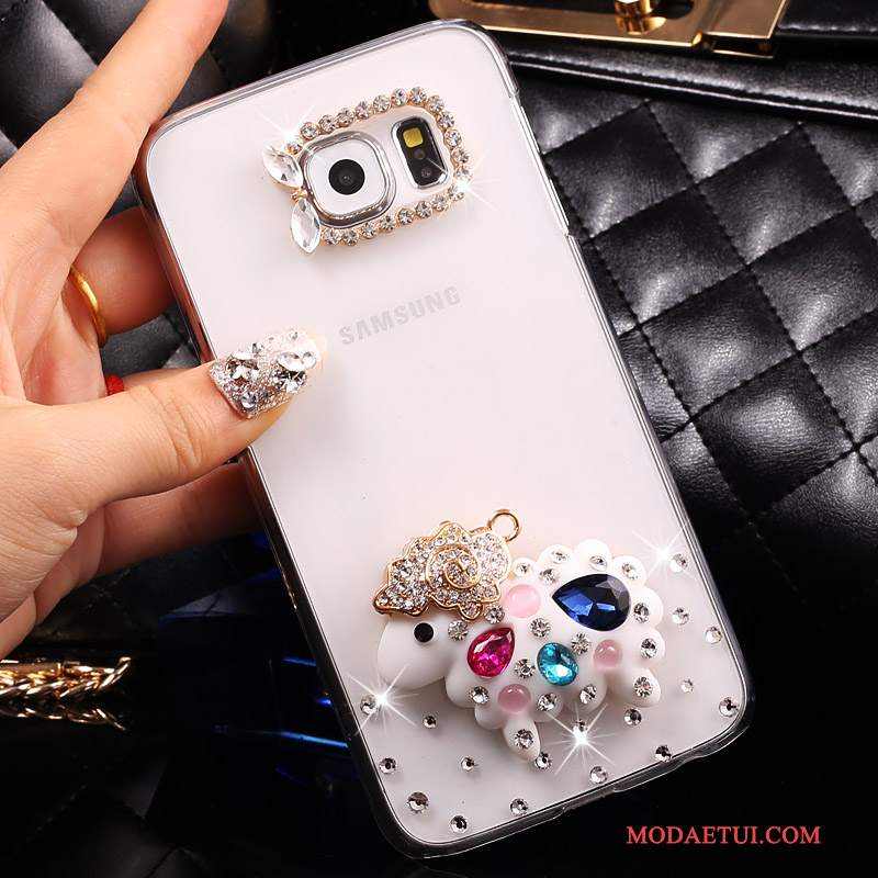 Futerał Samsung Galaxy S7 Rhinestone Cienkie Anti-fall, Etui Samsung Galaxy S7 Ochraniacz Złoto Przezroczysty