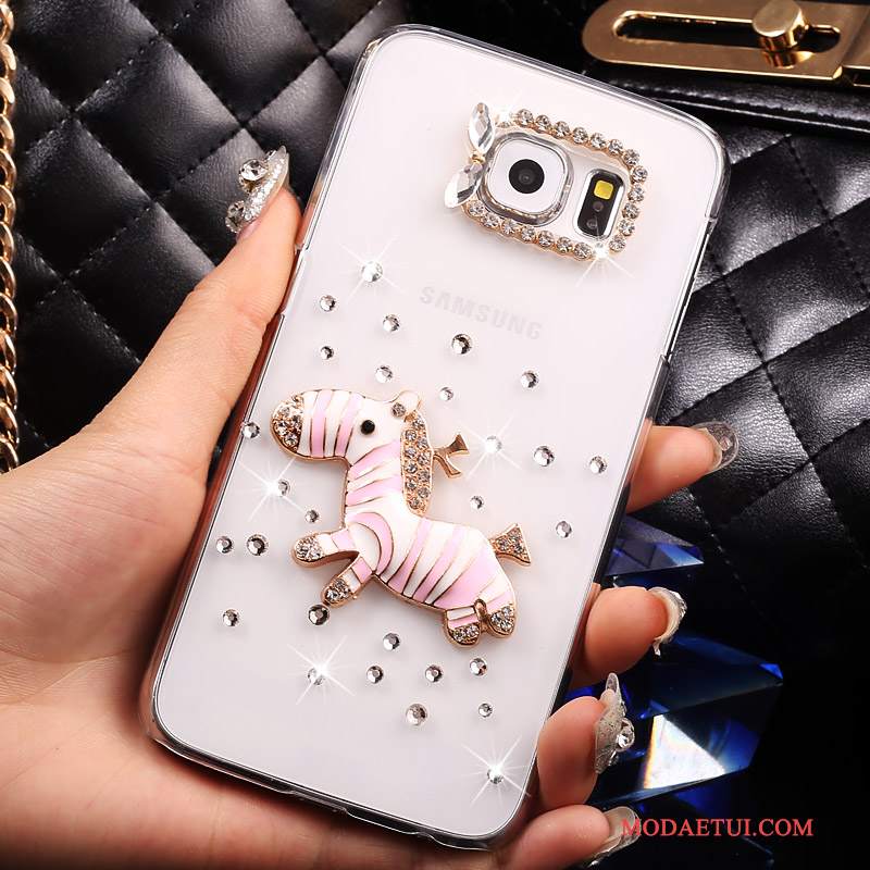 Futerał Samsung Galaxy S7 Rhinestone Cienkie Anti-fall, Etui Samsung Galaxy S7 Ochraniacz Złoto Przezroczysty