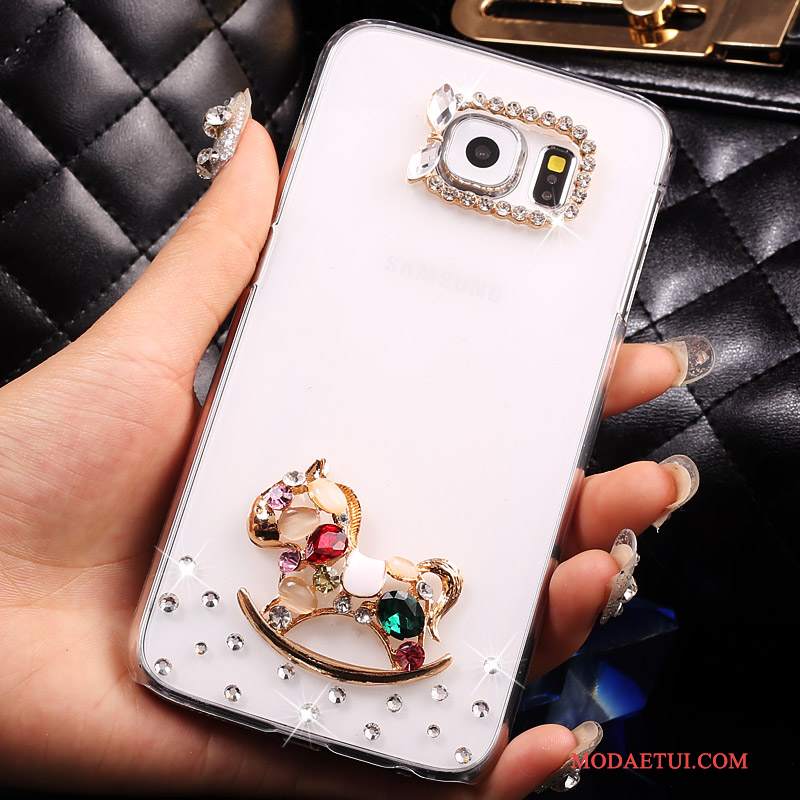 Futerał Samsung Galaxy S7 Rhinestone Cienkie Anti-fall, Etui Samsung Galaxy S7 Ochraniacz Złoto Przezroczysty