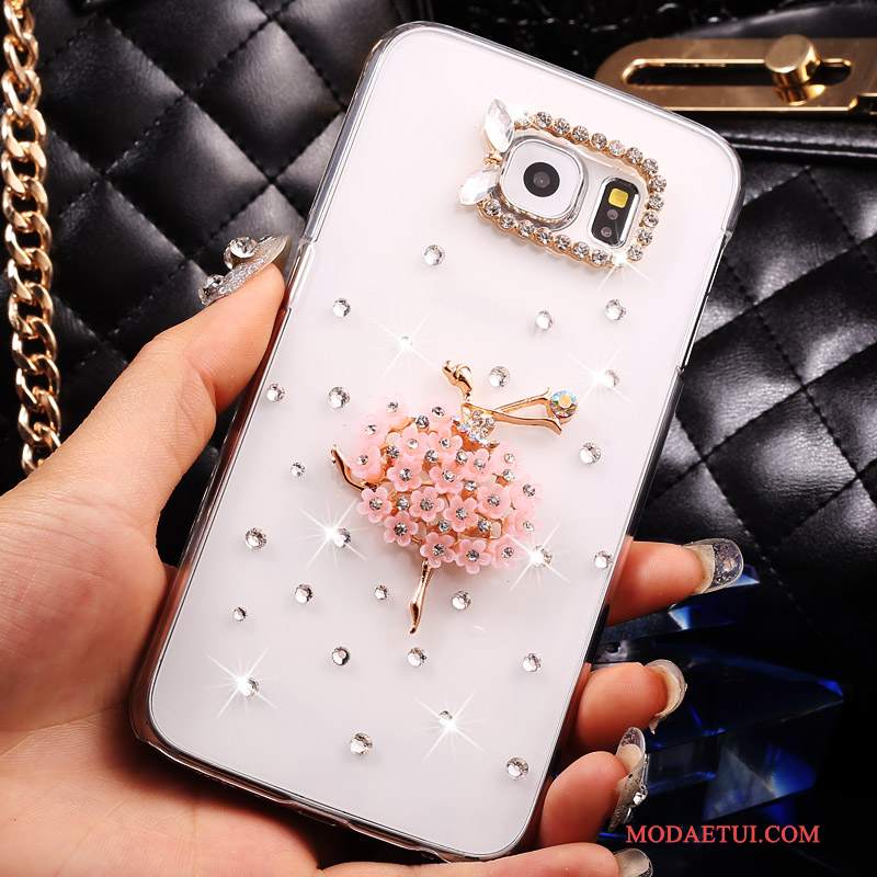 Futerał Samsung Galaxy S7 Rhinestone Cienkie Anti-fall, Etui Samsung Galaxy S7 Ochraniacz Złoto Przezroczysty