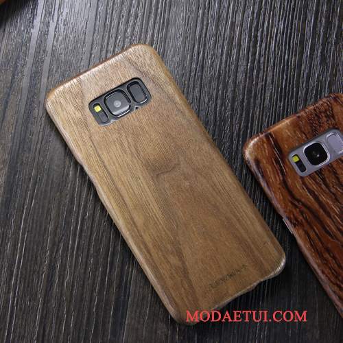 Futerał Samsung Galaxy S8+ Drewniany Modna Marka Cienkie, Etui Samsung Galaxy S8+ Litego Drewna Na Telefon Khaki