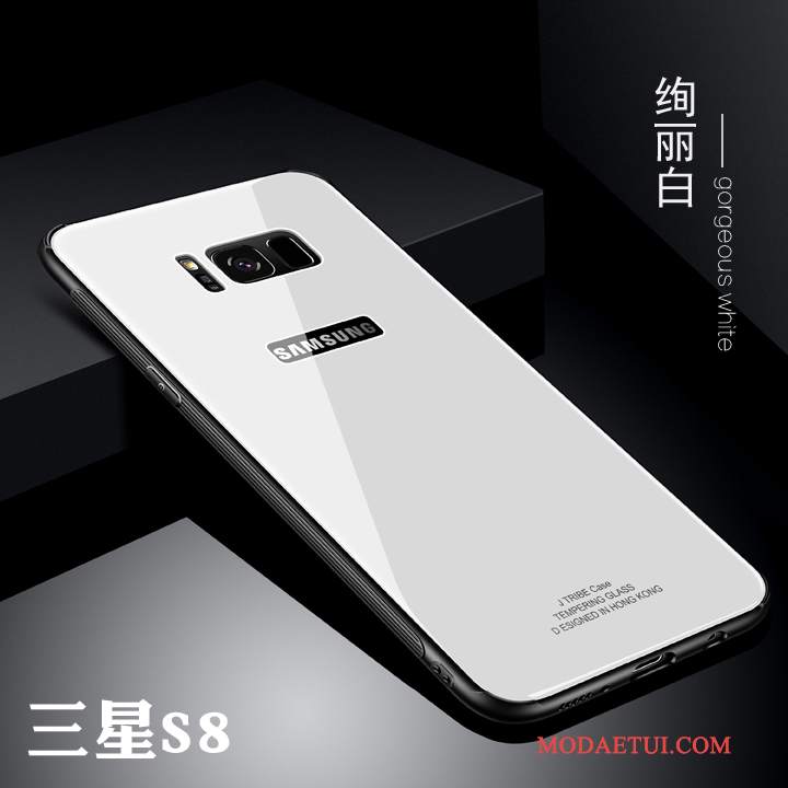 Futerał Samsung Galaxy S8 Kreatywne Na Telefon Biały, Etui Samsung Galaxy S8 Ochraniacz Szkło Nowy